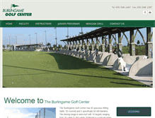 Tablet Screenshot of burlingamegolfcenter.com